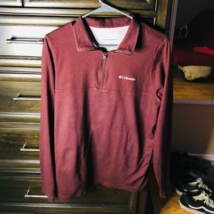 colombian half zip up thin sweater